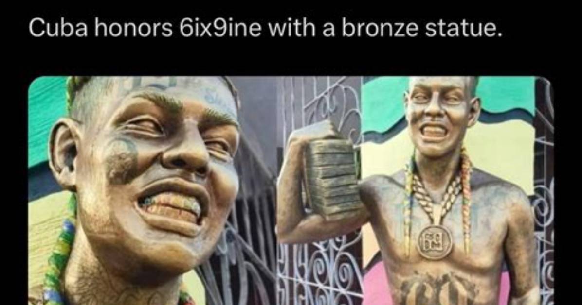 6Ix9Ine Honored with 'Unique' Gold Statue in Cuba