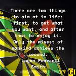 Aim for the Best Things |