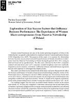 An Exploration of Success and Influence
