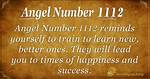 Angel Number 1112 Meaning: Rid Old Habits ·