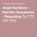 Angel Numbers - Number Sequences - Repeating 7'S 7 77 777 7777