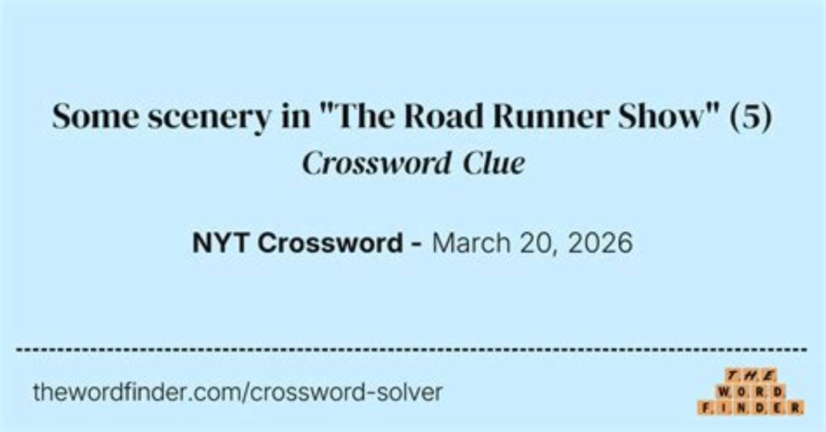 Big Sur Runner Beginning in 2020 Crossword Clue