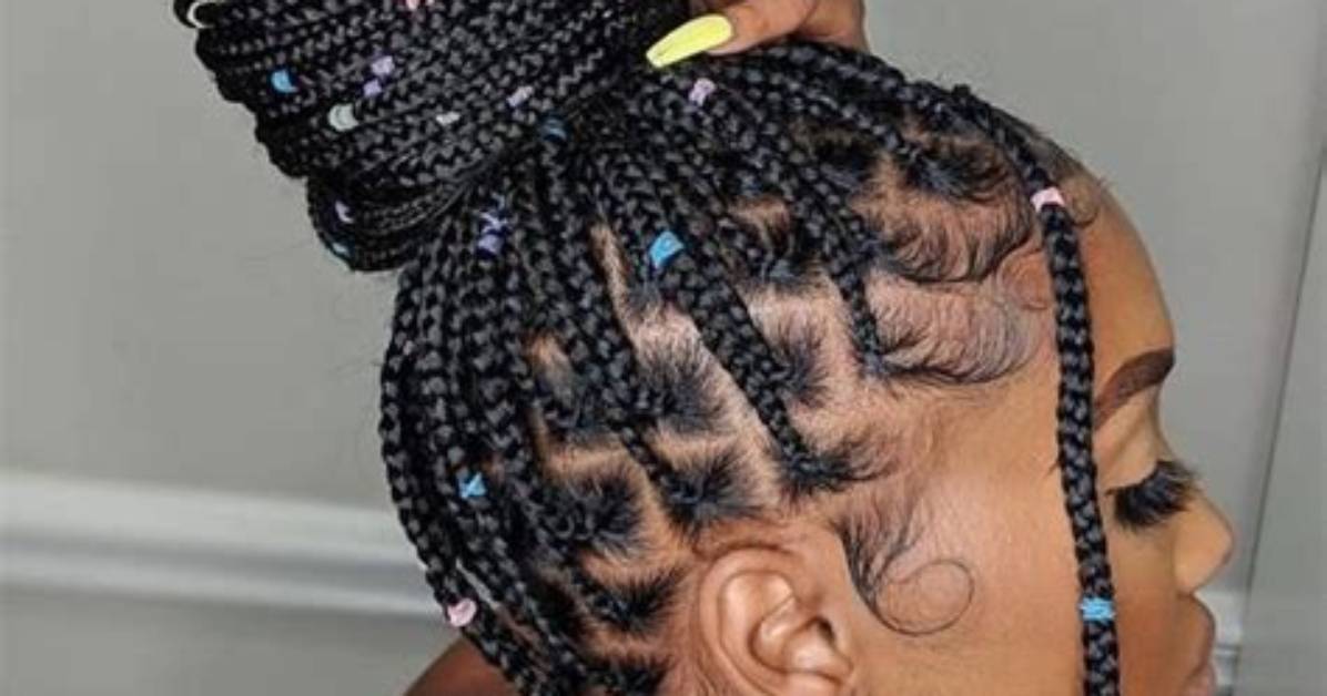 Box Braids with Rubber Bands: a Trendy Hairstyle Choice