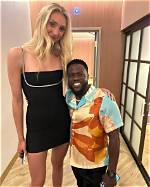 Cameron Brink and Kevin Hart