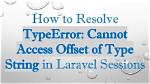 Cannot Access Offset of Type String on String [Dup