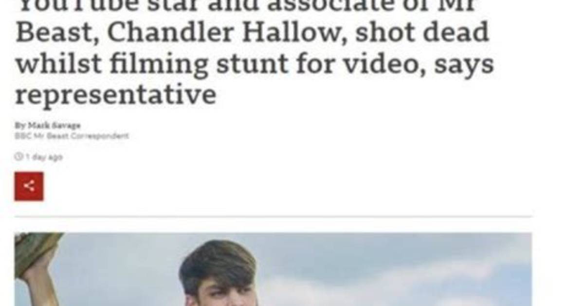 Chandler Hallow Death Hoax at Bbc, Youtuber & Mr Beast Associate Debunks Fake News About His Passing |