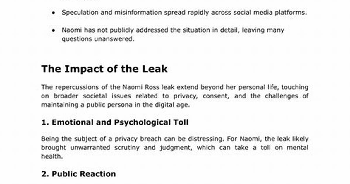 Controversy Surrounding Private Content Leak