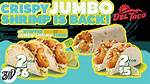 Del Taco New Crispy Jumbo Shrimp Line-up Explored |