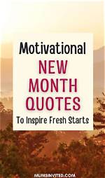 Discover and Embrace New Month Inspirations