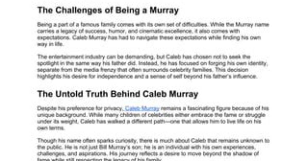 Discover the Untold Truth About Caleb Coffee's Age: Unraveling the Enigma