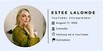 Estee Lalonde | Bio, Age, Net Worth, Relationship, Career