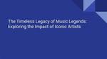 Exploring Art, Impact, and Legacy