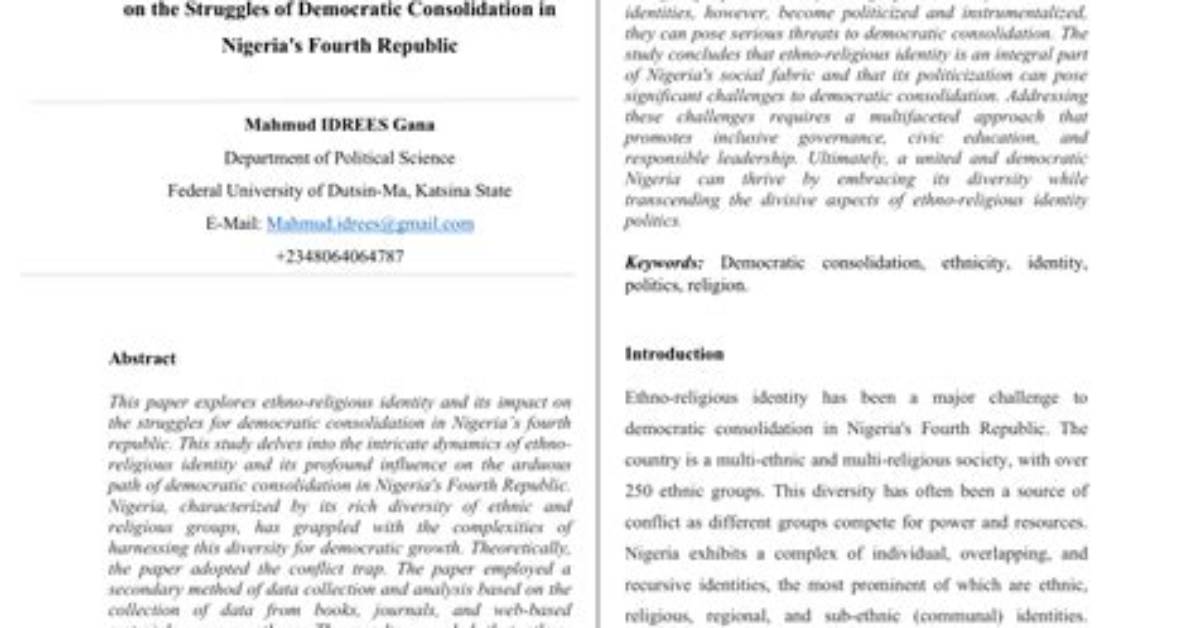 Exploring Religious Identity and Its Impact