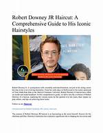Exploring the Iconic Styles of Robert Downey Jr Hair