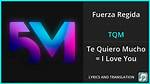 Fuerza Regida Tqm Lyrics English Translation