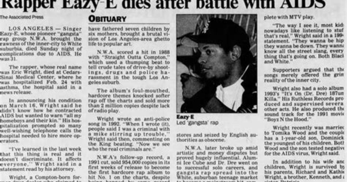 How Did Eazy E Die