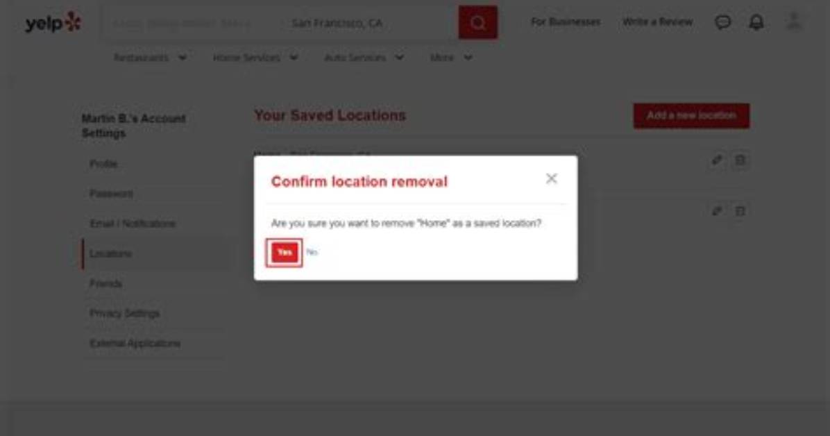 How to Delete Your Yelp