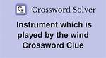 Instrument Played with a Mezrab Crossword Clue