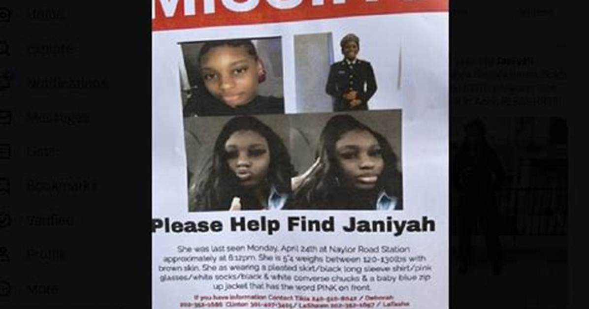 Janiyah Thompson Missing Is She Found Missing