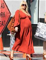Jessica Simpson Flaunts Massive Baby Bump in Skimpy Bikini