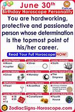 June 30 Zodiac Horoscope Birthday Personality