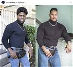 Kevin Hart Dressed as the Rock