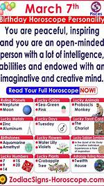 March 7 Zodiac Horoscope Birthday Personality