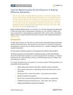 Mastering the Art of Effective Questions