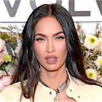 Megan Fox Megan Fox Looks Like an Illusion in Striped Dress |