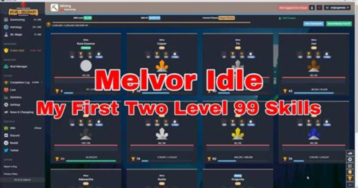 Melvor Idle What to Level First