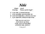 Niki Name Meaning: Unveiling the Essence Behind the Name
