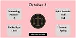 October 3 Zodiac Horoscope Birthday Personality