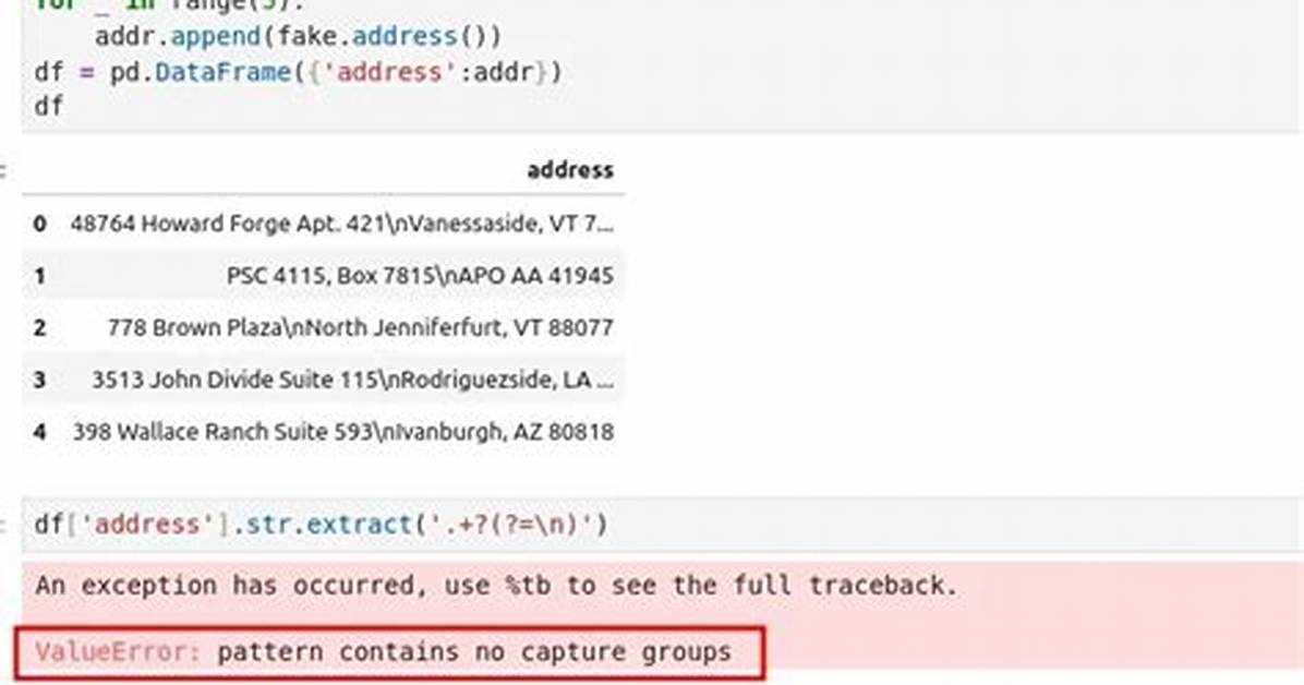 Pattern Contains No Capture Groups