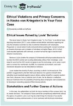 Privacy Violations and Ethical Concerns