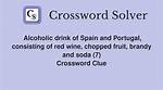 Red, Fruity Alcoholic Drink, Informally Crossword Clue