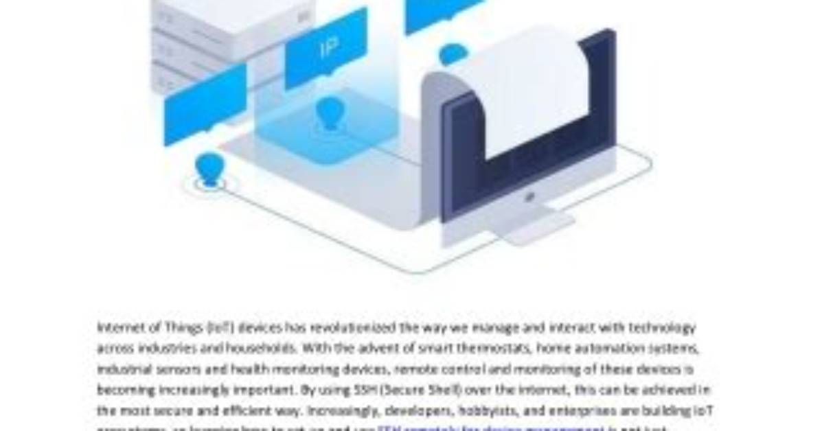 Ssh into Iot Devices: Remote Access Guide