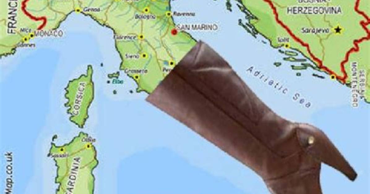 What Is a Boot-Shaped Country in Europe?