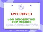 What Is the Job Description for Lyft Driver?