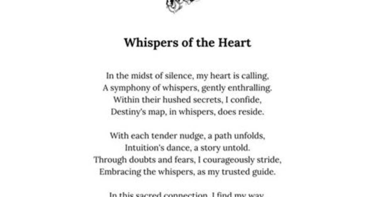 Whispers of the Heart: a Poem for Your Crush