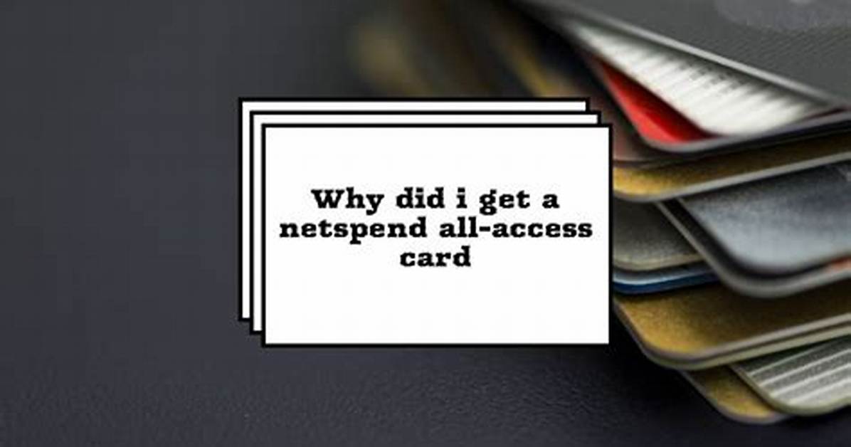 Why Did I Get a Netspend Card from the Irs in the Mail?